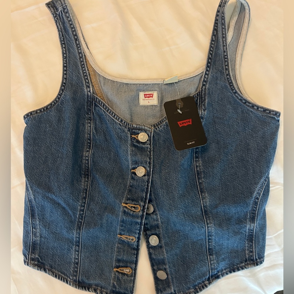 Levi’s button corset top